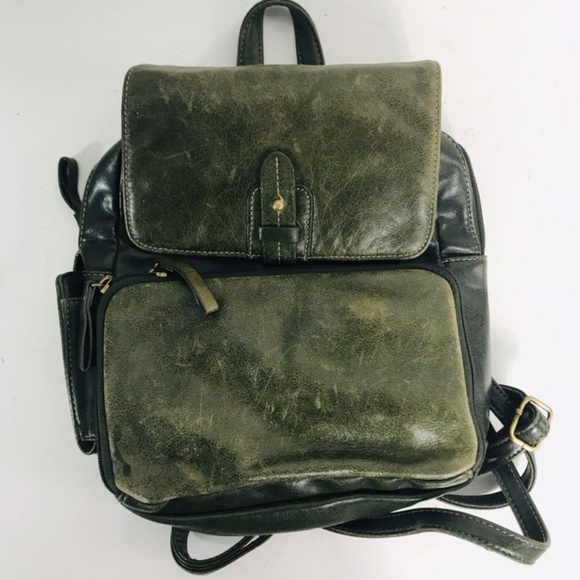 Aurielle Handbags - AURIELLE Backpack Mini Leather Boho Distressed